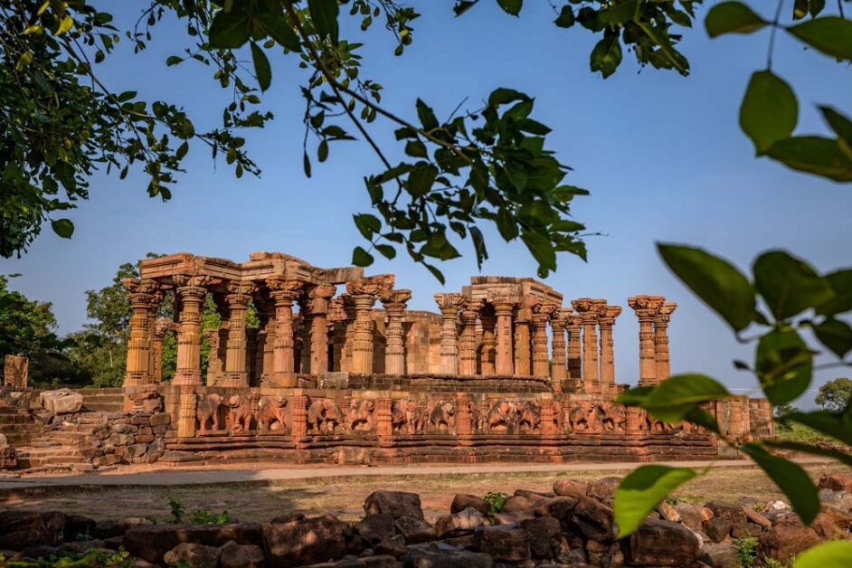 13th century Siddhanath Temple Omkareshwar with carved pillars and sculptures