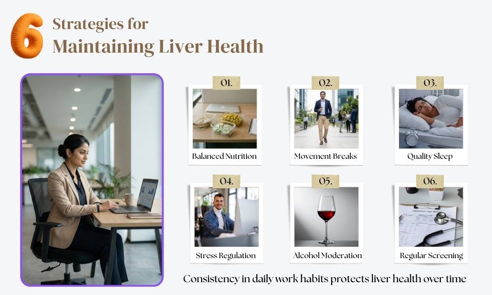 Daily lifestyle strategies to improve and maintain healthy liver function