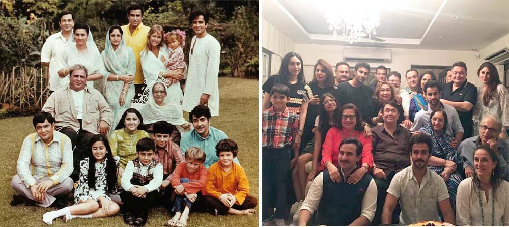Kapoor family across generations during the transition into the third generation