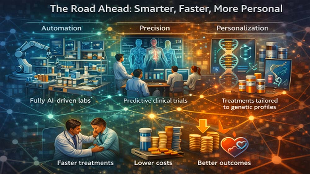 Future of AI drug discovery with automation precision and personalization