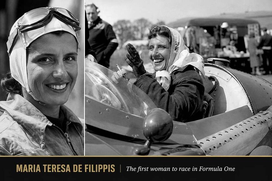 Maria Teresa de Filippis first woman Formula One racer