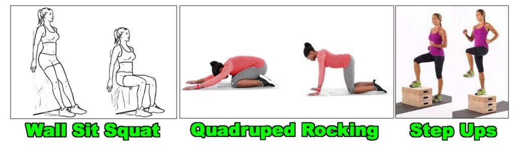 Three lower back pain exercises