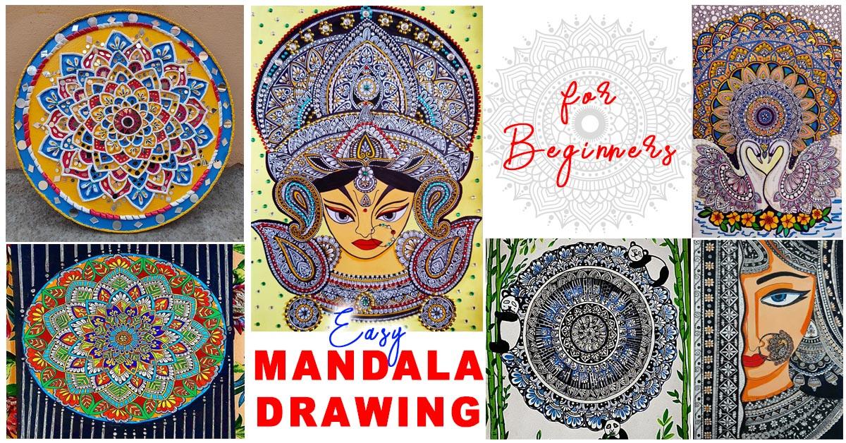 Easy Mandala Art, Mandala Art For Beginners, How To Draw Mandala Art For  Beginners