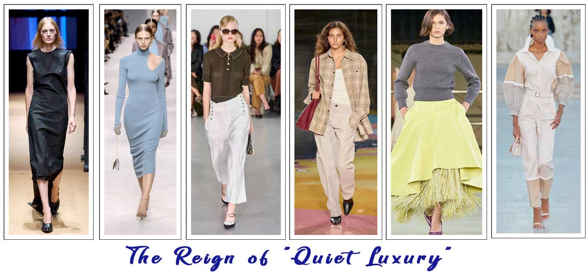 Quiet Luxury with Top Fashion Designers: Stella McCartney, Fendi, Bottega Veneta, Akris, Eudon Choi.