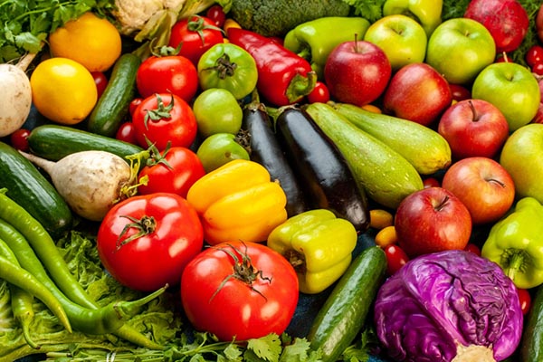 Savor healthy nutrition daily with the colorful bounty of fruits and vegetables