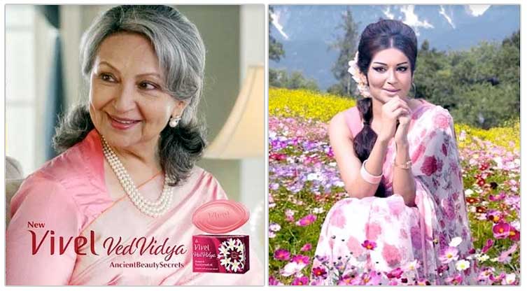 Sharmila Tagore with her digital avatar in Vivel VedVidya Beauty campaign