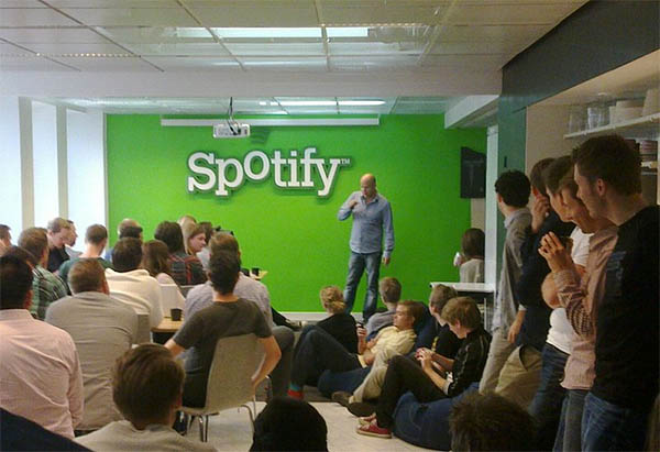 Founders Daniel Ek and Martin Lorentzon launched Spotify: types of cloud services