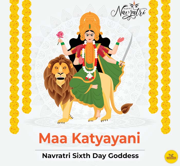 Goddess Katyayani: Day 6 Navratri Goddess Image