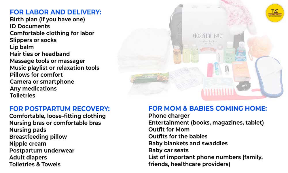 Preparing your hospital bag: What to pack for labor.