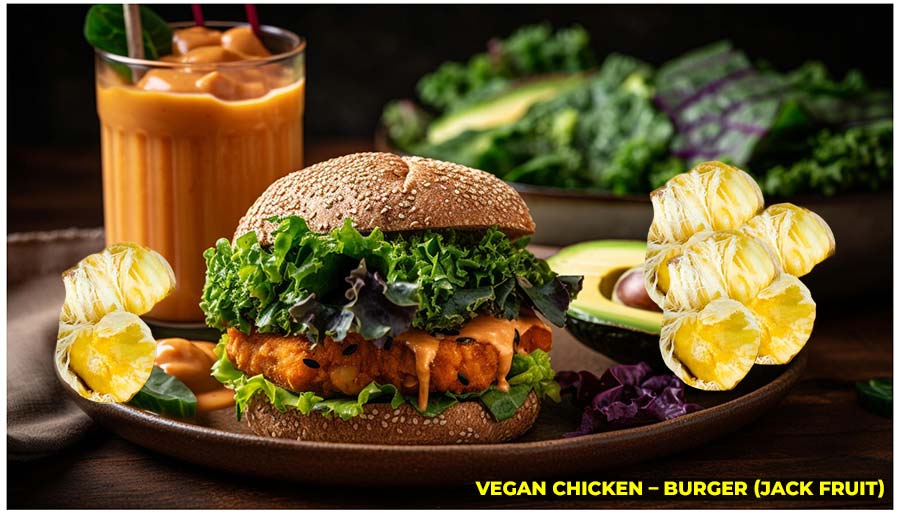 Vegan chicken burger: a tasty and cruelty-free alternative to traditional burgers