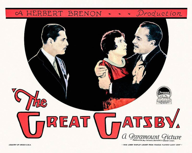 Poster of 1926 classic The Great Gatsby