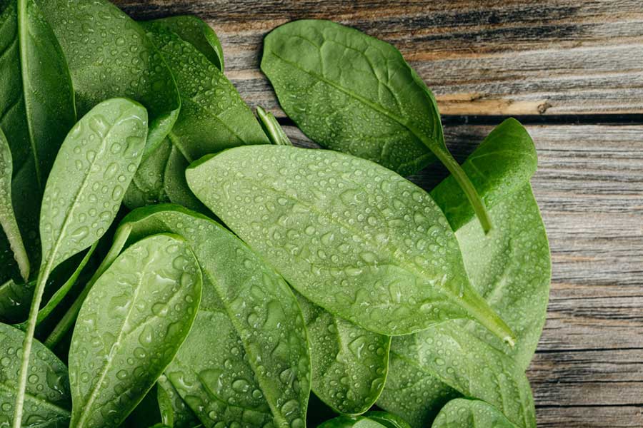 Spinach: Super hydrating and packed with anti-ageing antioxidants.