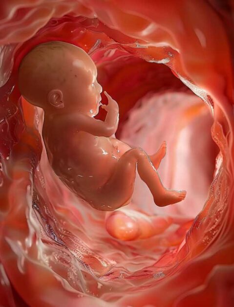 Human fetus during prenatal development
