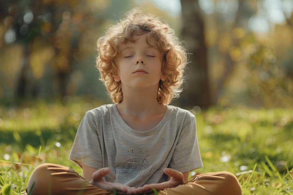 Children using mindfulness to calm and manage their emotions