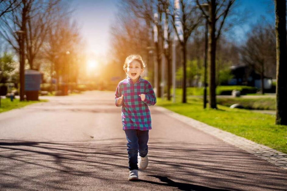 Children practicing mindfulness through nature walks and activities.