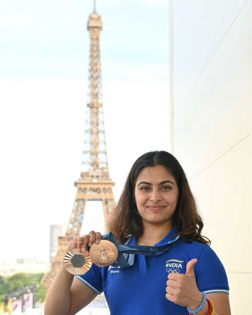 Manu Bhaker with her Medals | Paris Olympic 2024