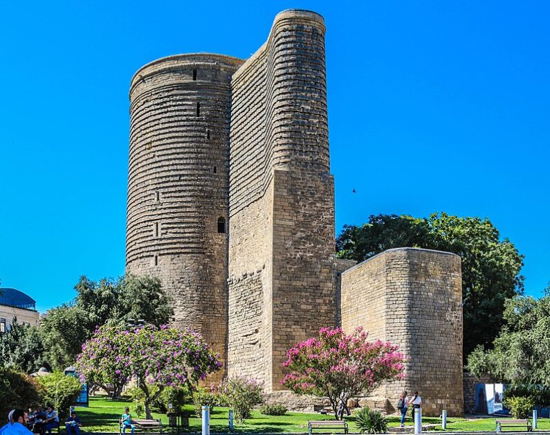 Maiden Tower in Baku, a symbol of Azerbaijan's rich history