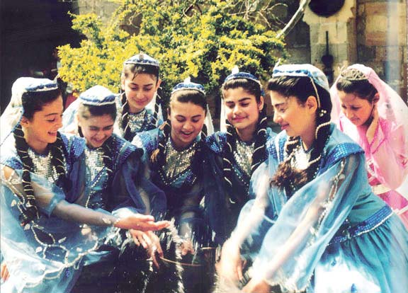 Azerbaijani people showcasing their rich cultural heritage and hospitality