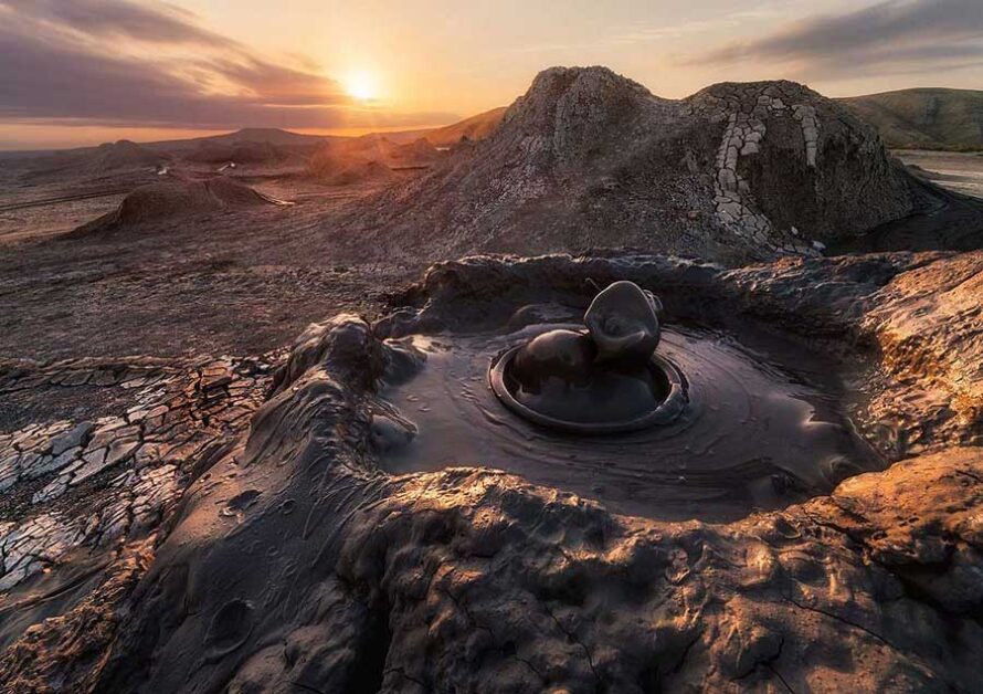 Azerbaijan travel packages: Mud volcanoes in Gobustan National Park