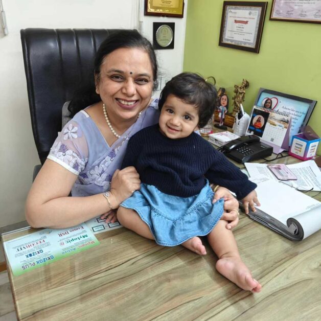 Dr Madhu Goel at her clinic