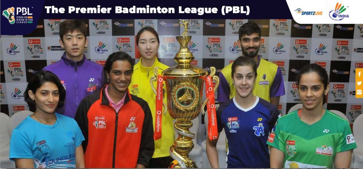 Premier Badminton League featuring elite Indian and global players.