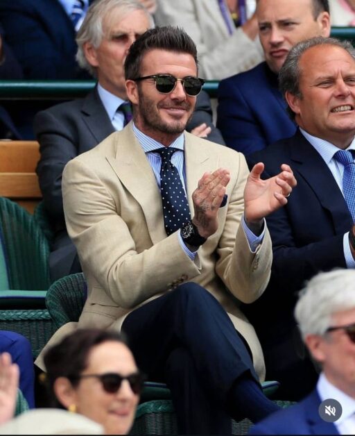 David Beckham showcasing the classic old money look