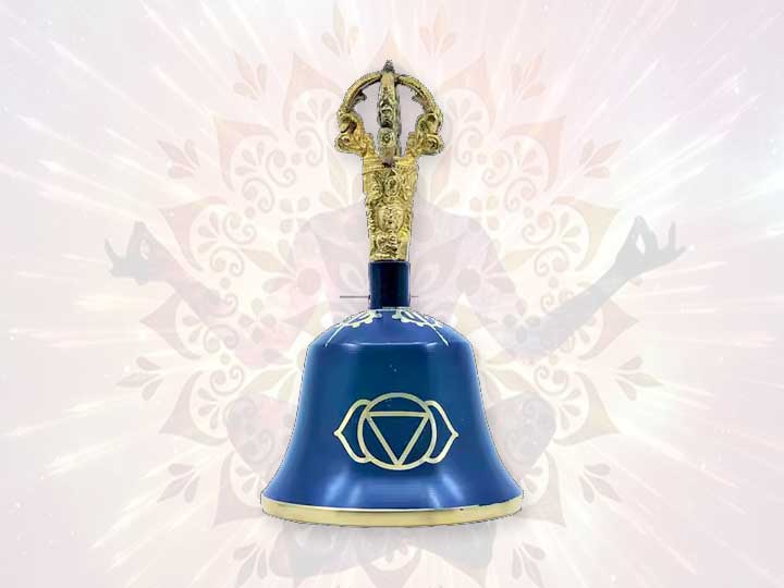 A chakra bell used for energy alignment and healing therapy