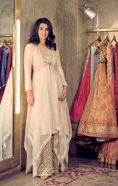 Elegant embroidered ethnic outfit with modern minimalist charm