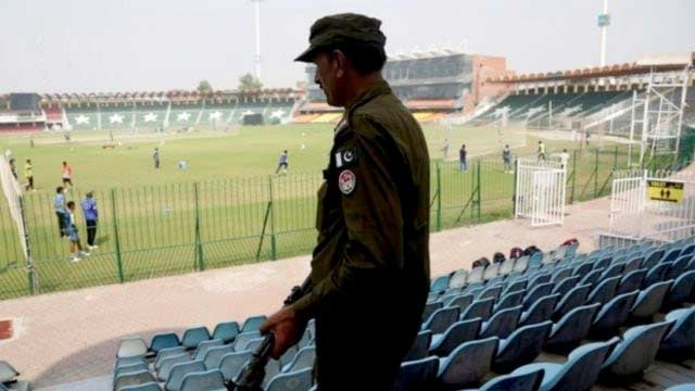 Stringent security measures at Pakistan cricket stadium
