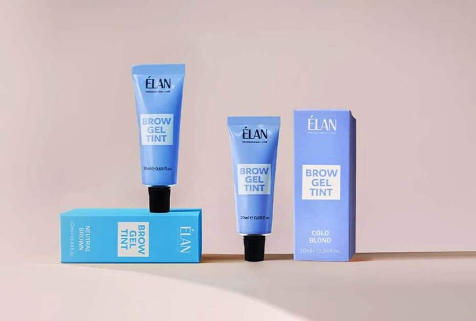 Élan brow gel tint products for safe, long-lasting results
