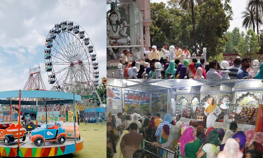 Devotees at Pandori Dham fair and spiritual congregation