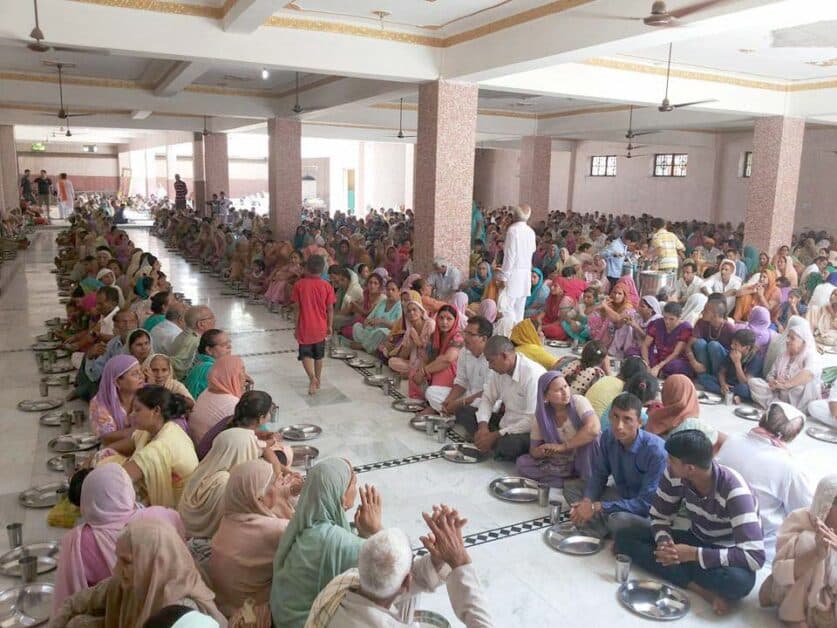 Hundreds served free during langar at Pandori Dham