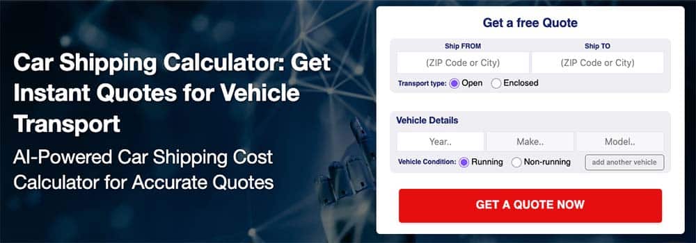 auto transport rates calculator for car shipping quotes