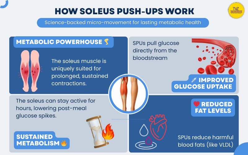 Infographic of soleus push-up benefits for glucose and metabolism