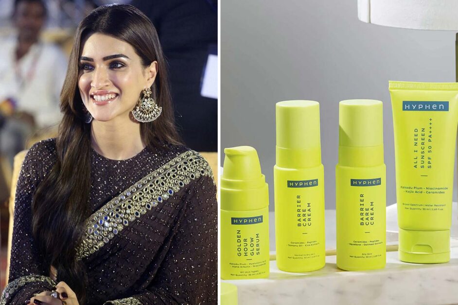 Kriti Sanon Bollywood celebrity entrepreneur launching Hyphen skincare brand