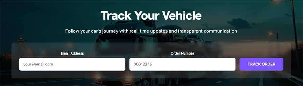 Track your vehicle with real-time car shipping updates
