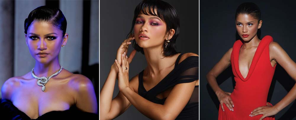 Zendaya skincare inspiration – everyday skincare routine with cleanser, moisturizer, and sunscreen.