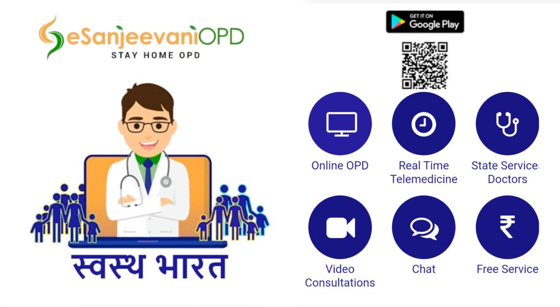Government eSanjeevani platform offering online doctor teleconsultation services in India.
