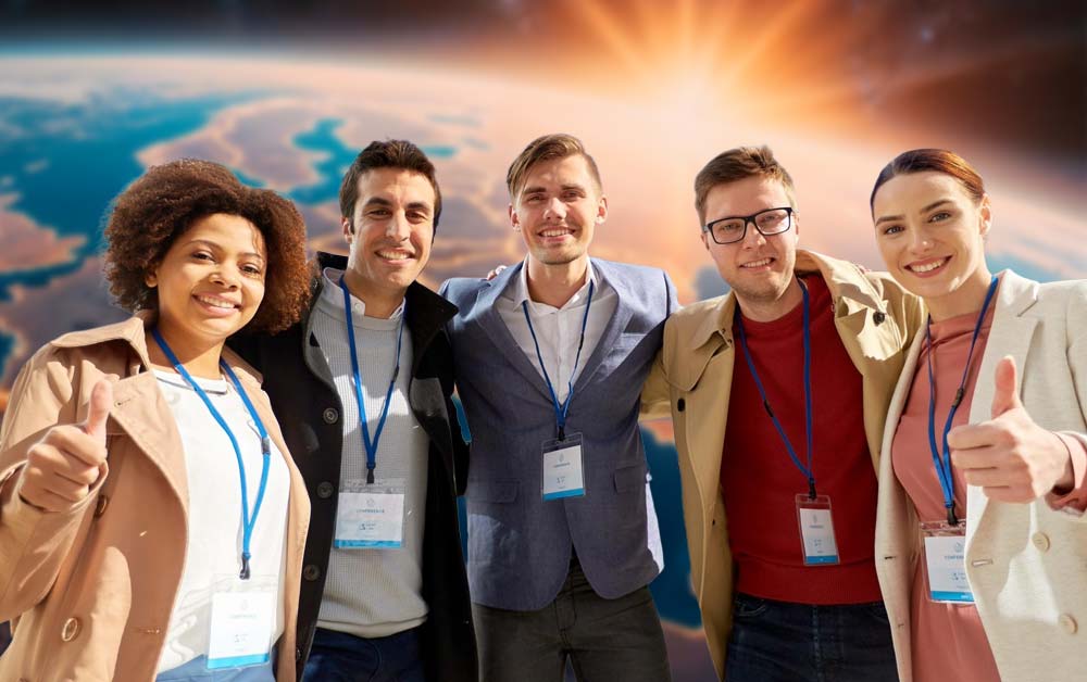 Young global professionals representing Europe’s collaborative job future.