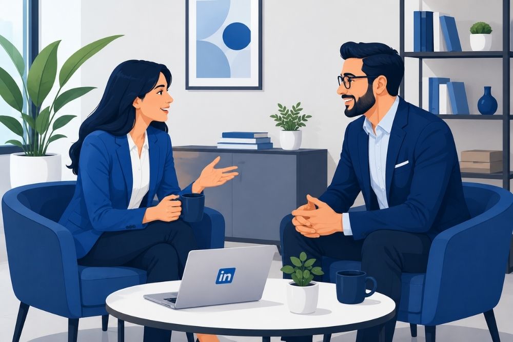 LinkedIn relationship building through meaningful professional conversations and connections