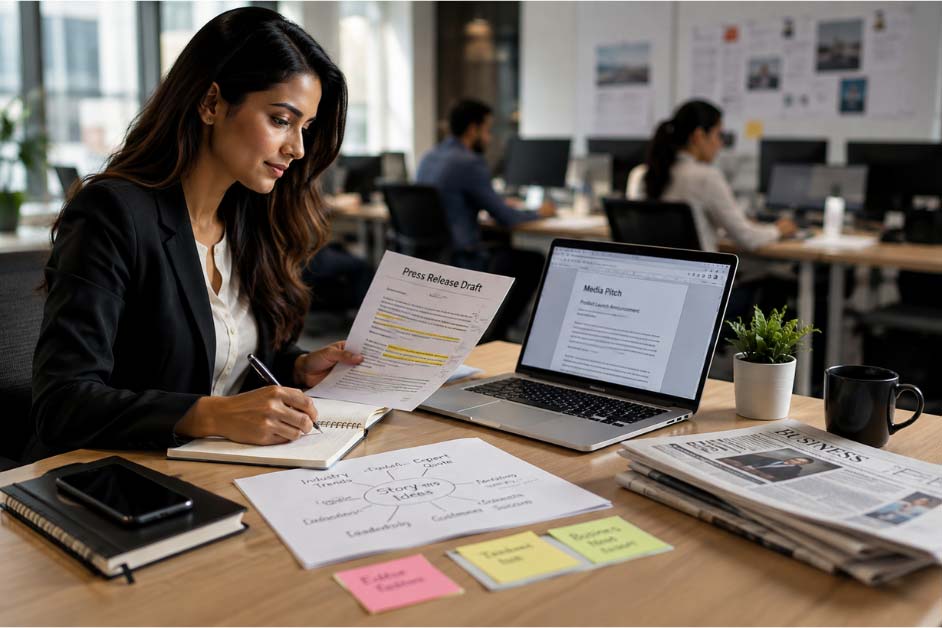Digital PR services connecting brands with media coverage opportunities