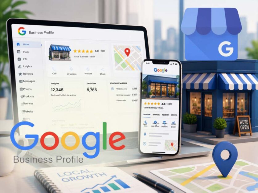 Google Business Profile optimisation improving local visibility across Google Search and Maps