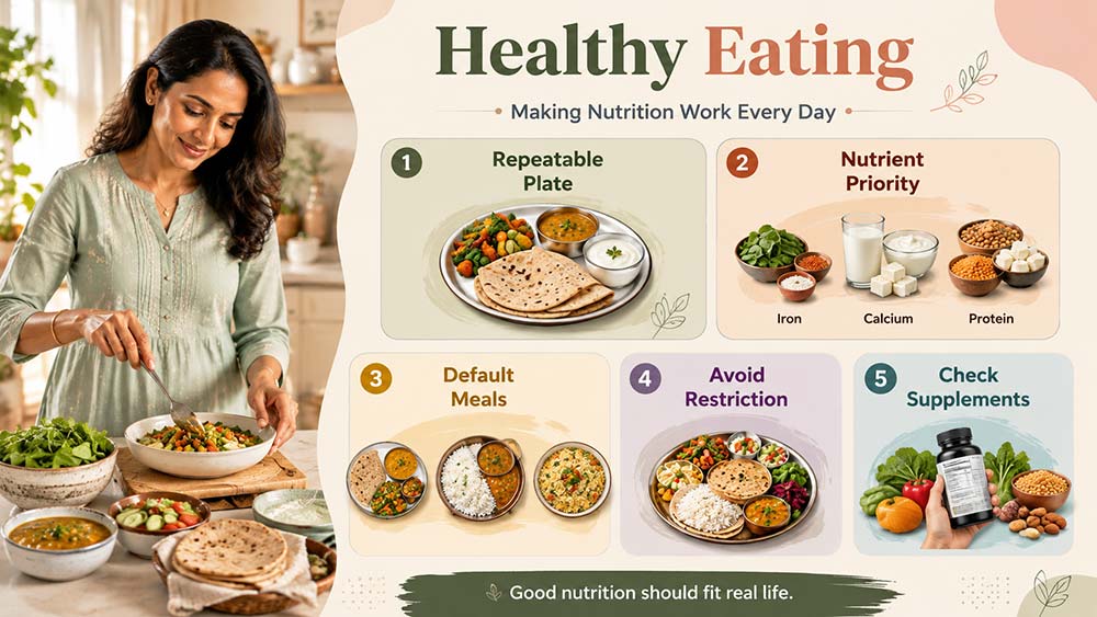 Practical healthy eating habits for women in everyday life
