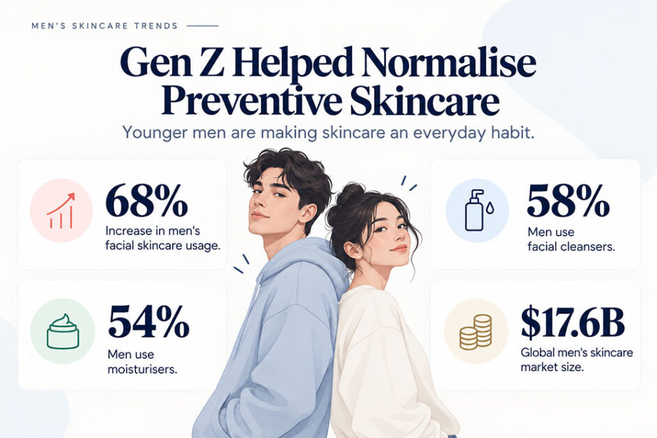 Gen Z men adopting preventive skincare through everyday grooming habits